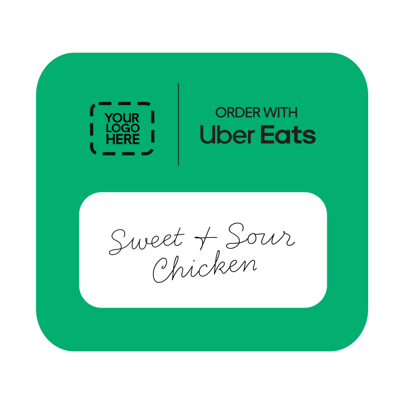 Customisable Large Sticker Uber Eats Merch Store UK Customisable large sticker uber eats merch store uk